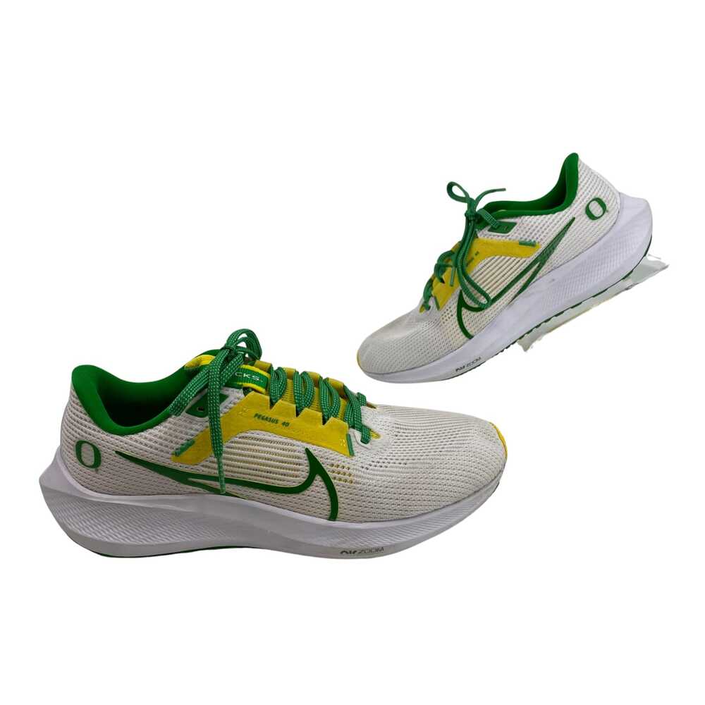 Nike Yellow Green Sneakers Lace Up Round Toe | Mens 8.5